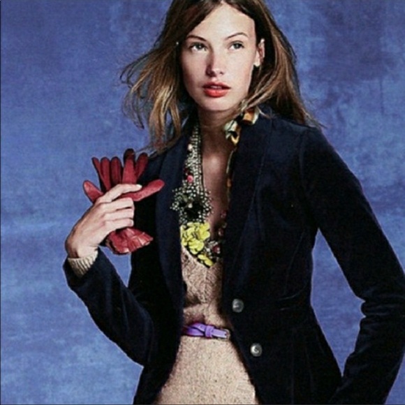 J. Crew Jackets & Blazers - J. Crew Velvet Eden Peplum Blazer